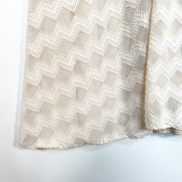 Anne Klein Vintage 90's Cream Pleated Textured Maxi Dress - Picture 5 of 14